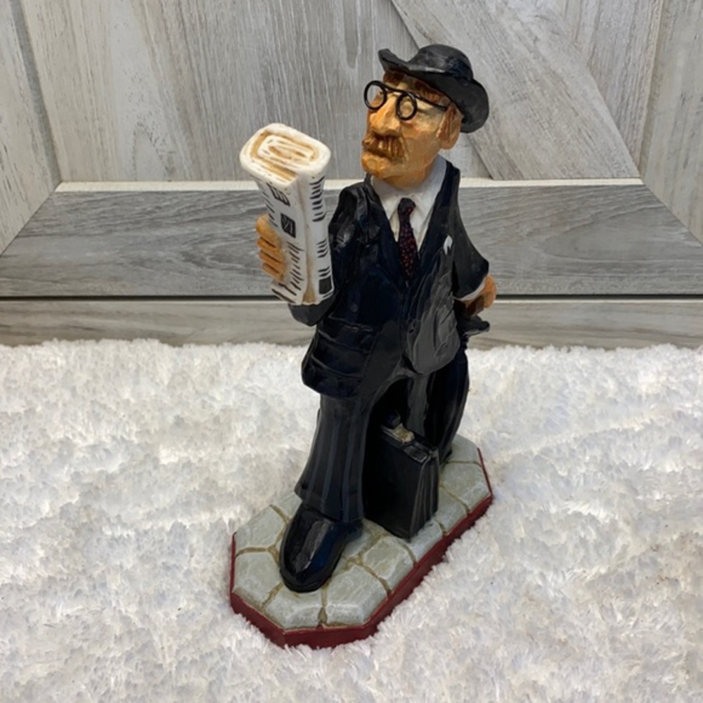 David Frykman Portfolio English Collection 2001 Business Man Reading Paper